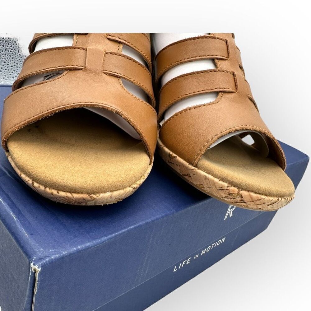 NWT Rockport Womens Briah Gladiator Wedge Sandal Tan Size 7.5 - Picture 3 of 16